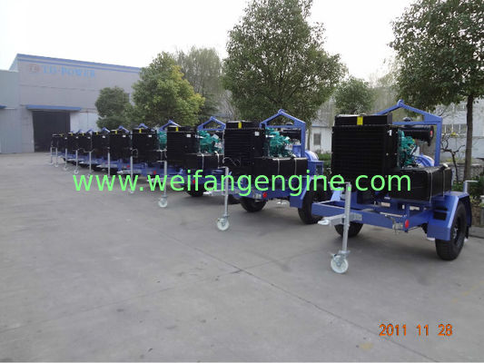 Trailer Diesel Water Pump Set With DCEC Diesel Engines For Agriculture irrigation