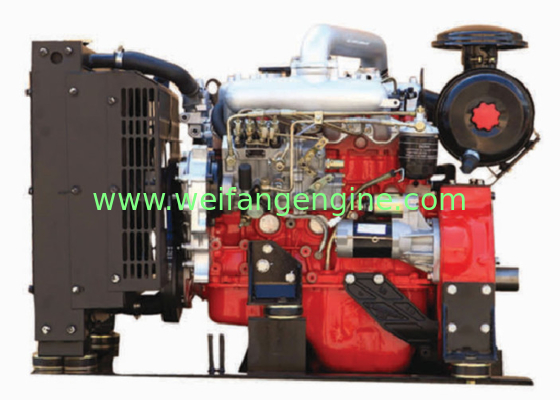 3000rpm ISUZU technology 4BD diesel engine prime power  from 72KW to 100KW for power of  the fire fighting pump in red