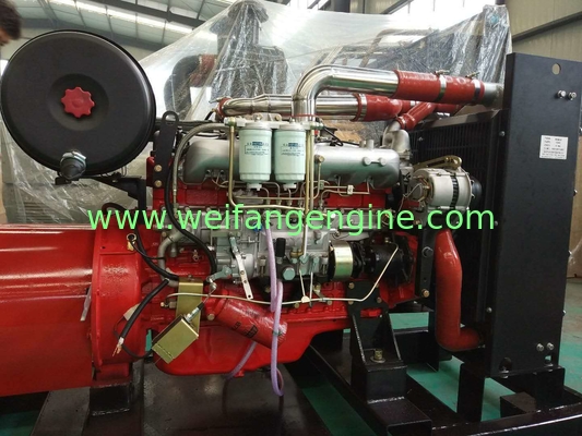 3000rpm 6BD-ZL Diesel Engine Prime Power 150KW For Power Of  The Fire Fighting Pump In Red